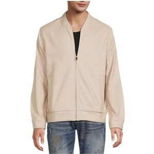 BEN SHERMAN Alden Herringbone Baseball Collar Jacket Size Medium